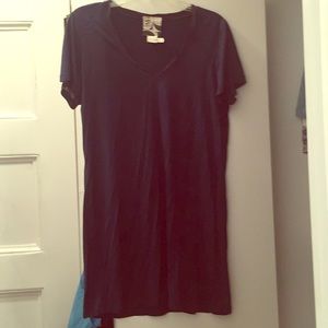 Navy silk t-shirt dress from Barney’s